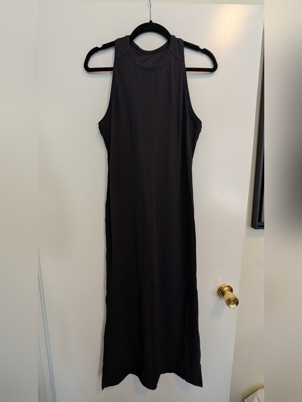lululemon athletica Black Sleeveless Maxi Tank Dress